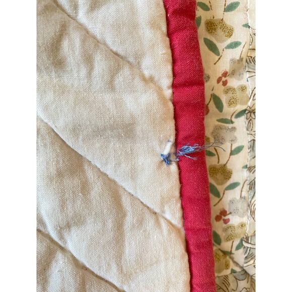 Vintage Hand Stitched Quilt Table, Runner, Quilt, Blanket, throw - Picture 8 of 10